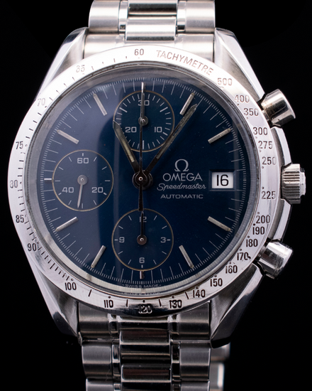 Omega Speedmaster Date 39MM Blue Dial Steel Bracelet (3511.80.00)