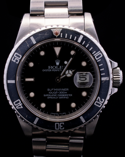 Rolex Submariner Date 40MM Black Dial Oyster Bracelet (16800)