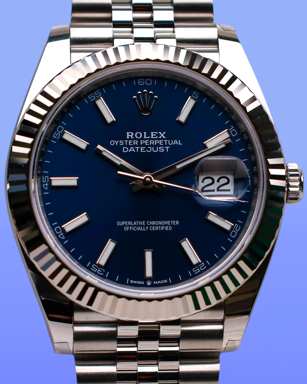 Rolex Datejust (Blue Stick Fluted Jub)