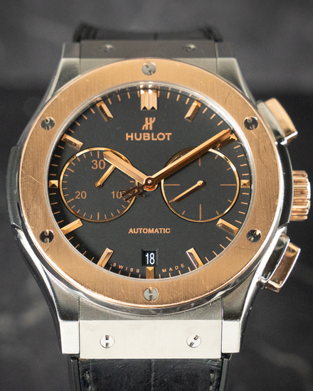2017 Hublot Classic Fusion 45MM Black Dial Leather Strap (521.NO.1181.LR)
