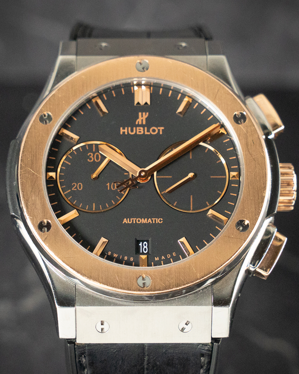 2017 Hublot Classic Fusion 45MM Black Dial Leather Strap (521.NO.1181.LR)