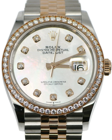 2025 Rolex Datejust 36MM Mother of Pearl Dial Two-Tone Jubilee Bracelet (126281RBR)