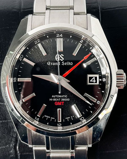 2022 Grand Seiko Heritage GMT 40MM Black Dial Steel Bracelet (SBGJ203)