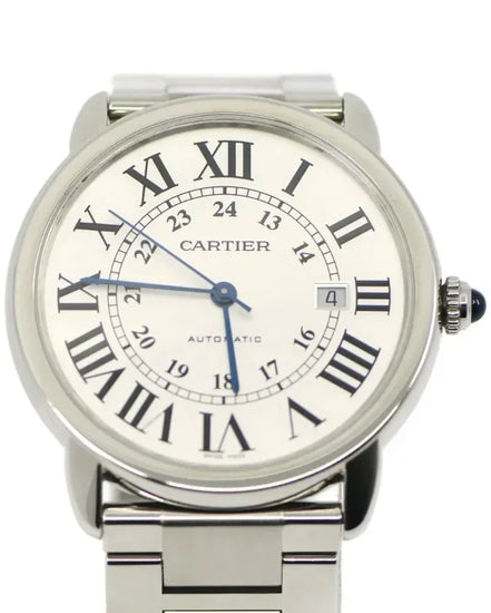 Cartier Ronde De Cartier Solo 42MM Silver Dial Steel Bracelet (W6701011)