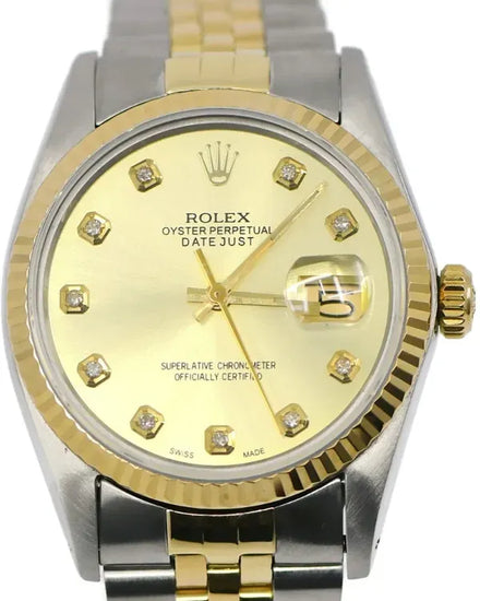 1984 Rolex Datejust 36MM Champagne Dial Two-Tone Jubilee Bracelet (16013)