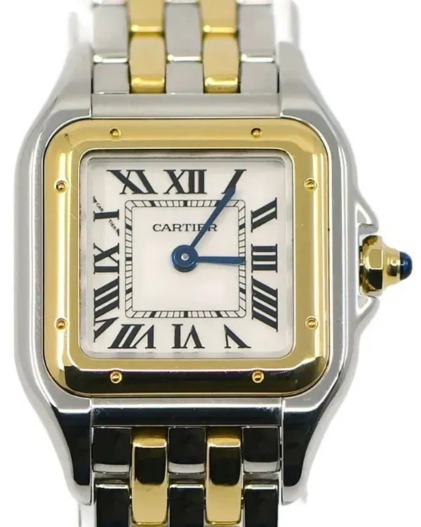 Cartier Panthère De Cartier 23MM Quartz Silver Dial Two-Tone Bracelet (W2PN0013)