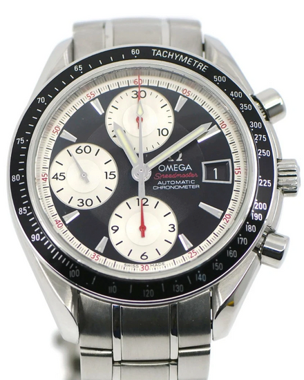 2009 Omega Speedmaster Date 40MM Black Dial Steel Bracelet (3210.51.00)