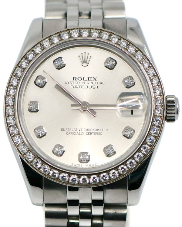 2011 Rolex Datejust 31MM Silver Dial Super Jubilee Bracelet (178384)