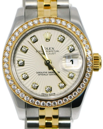 2015 Rolex Lady-Datejust 26MM Ivory Dial Two-Tone Jubilee Bracelet (179383)