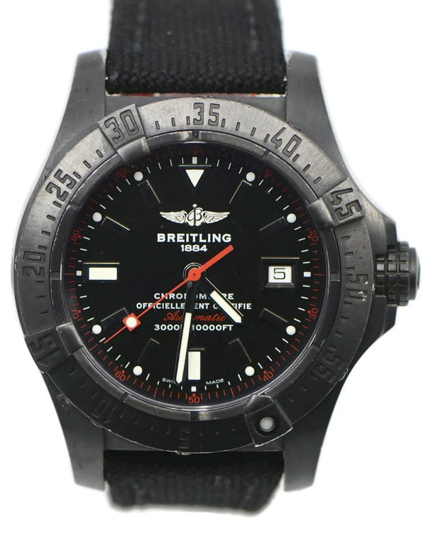 2012 Breitling Avenger Seawolf L.E. 45MM Black Dial Textile Strap (M17330)