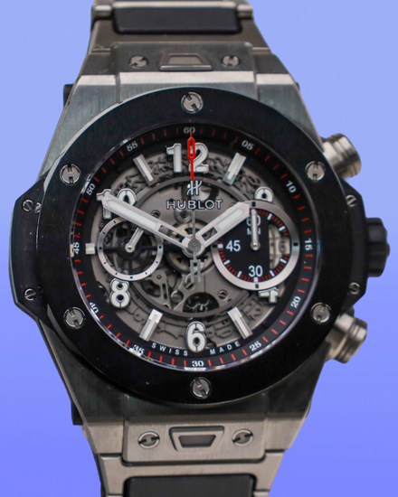 Hublot Big Bang Unico 45MM Skeleton Dial Titanium Bracelet (411.NM.1170.NM)