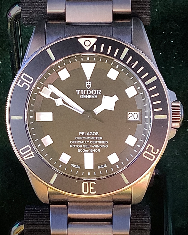 2018 Tudor Pelagos 42MM Black Dial Titanium Bracelet (25600TN)