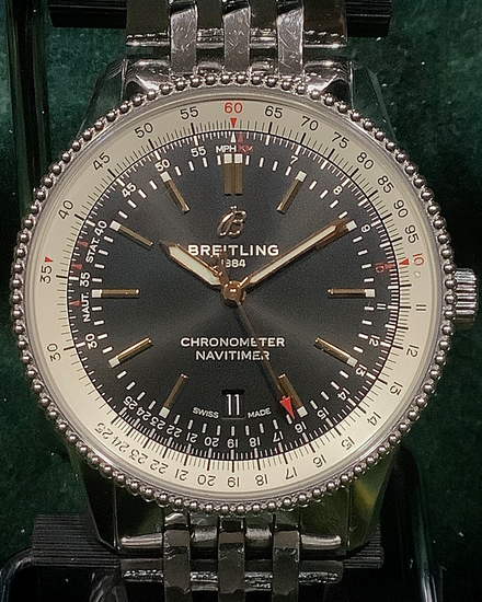 2020 Breitling Navitimer 41MM Black Dial Steel Bracelet (A17326)
