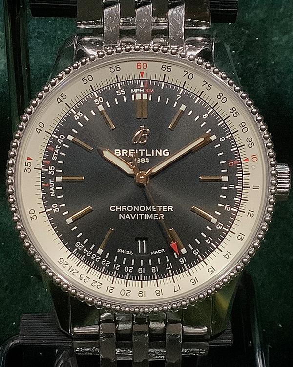 2020 Breitling Navitimer 41MM Black Dial Steel Bracelet (A17326)