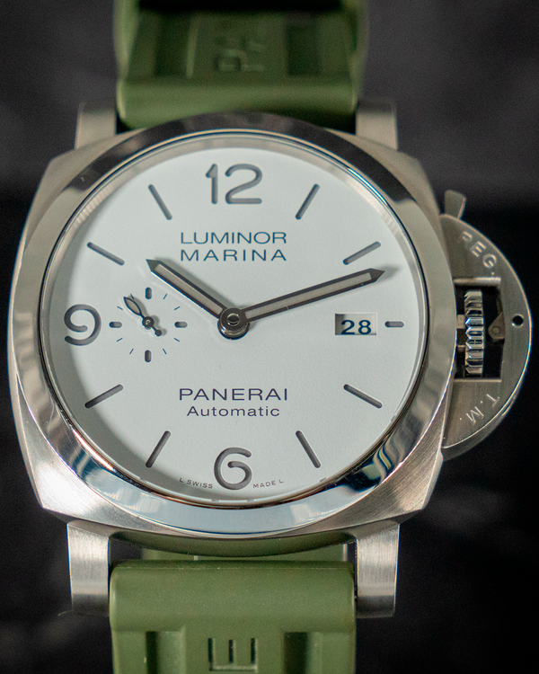2023 Panerai Luminor Marina 44MM White Dial Rubber Strap (PAM01314)