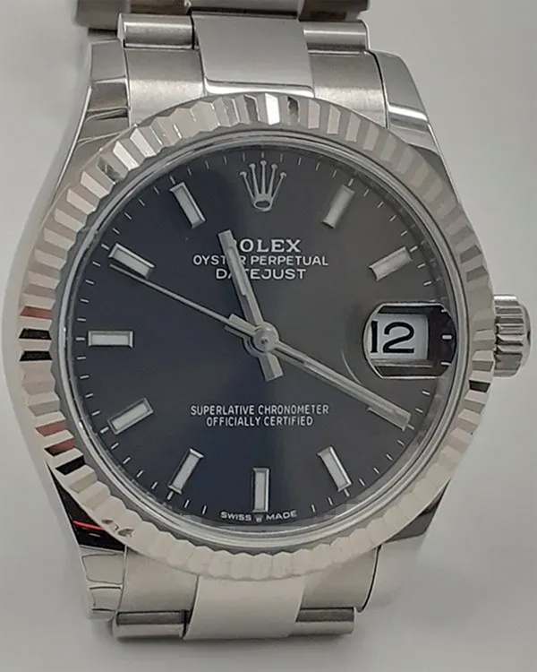 Rolex Datejust 31MM Black Dial Oyster Bracelet (278274)