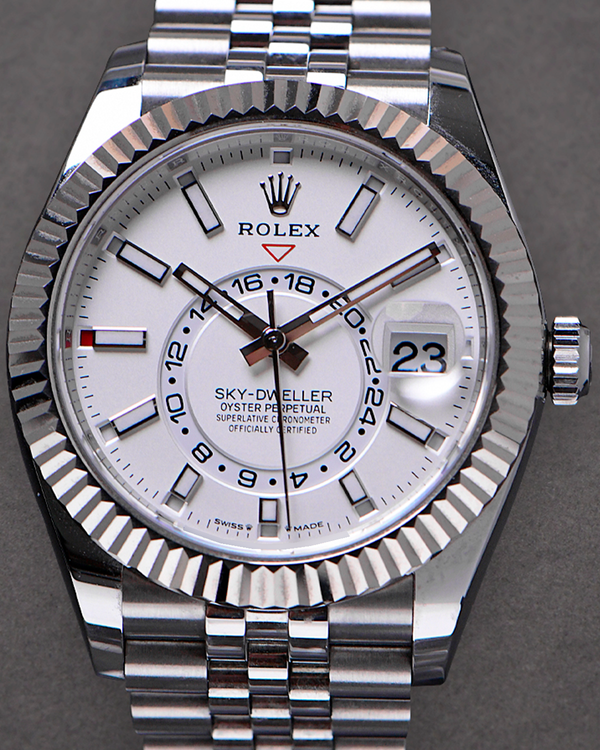 2023 Rolex Sky-Dweller 42MM White Dial Jubilee Bracelet (336934)