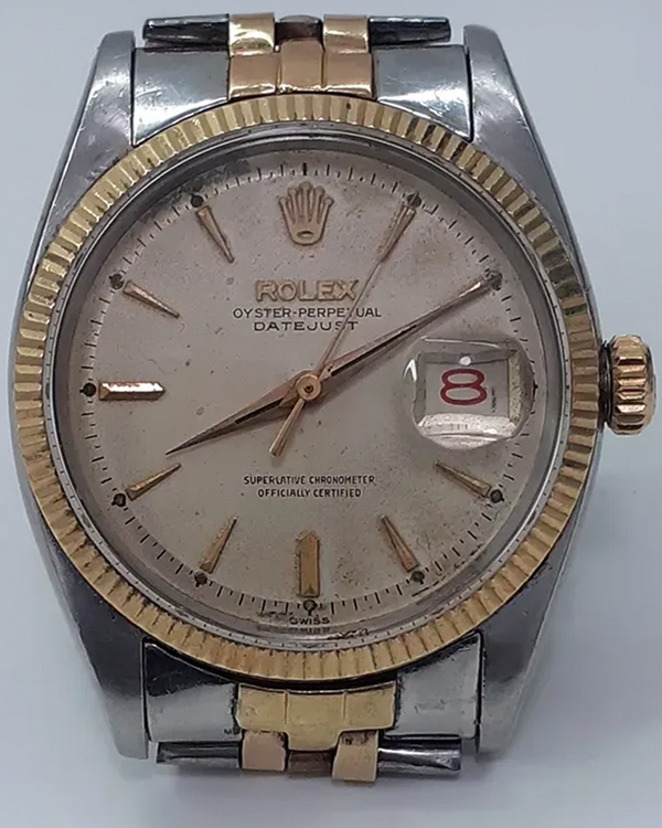 Rolex Datejust 36MM Silver Dial Two-Tone Jubilee Bracelet (6605)