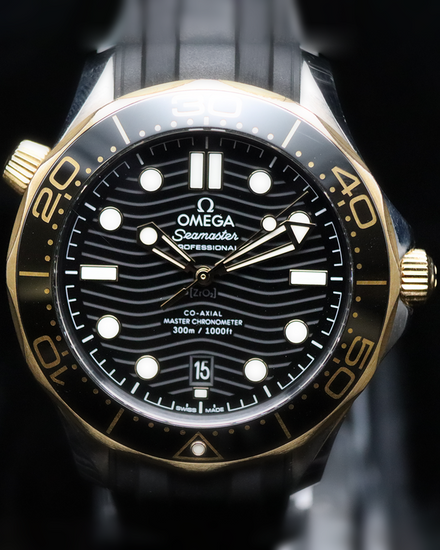 2023 Omega Seamaster Diver 300M 42MM Black Dial Rubber Strap (210.22.42.20.01.001)