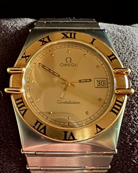 1996 Omega Constellation 33MM Quartz Champagne Dial Steel Bracelet (396.1076)