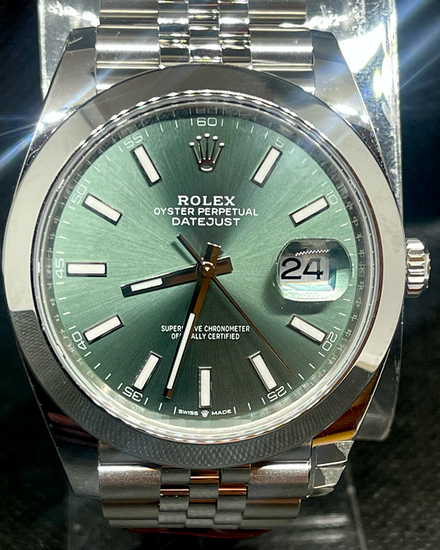 2025 Rolex Datejust 41MM Green Dial Jubilee Bracelet (126300)
