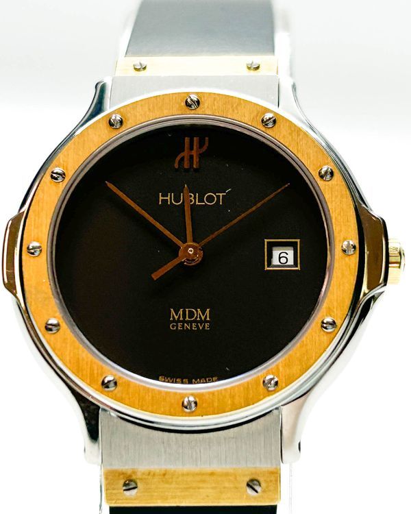Hublot Classic MDM 28MM Quartz Black Dial Rubber Strap (1391.2)