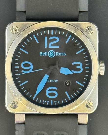 Bell & Ross BR 03-92 Diver 42MM Black Dial Rubber Strap (BR0392-S)