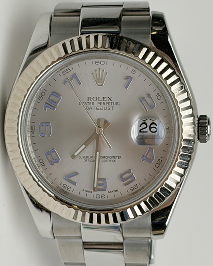 2010 Rolex Datejust II 41MM Silver Dial Oyster Bracelet (116334)