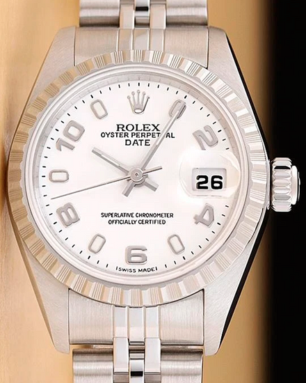 Rolex Oyster Perpetual Lady Date 26MM White Dial Jubilee Bracelet (79240)