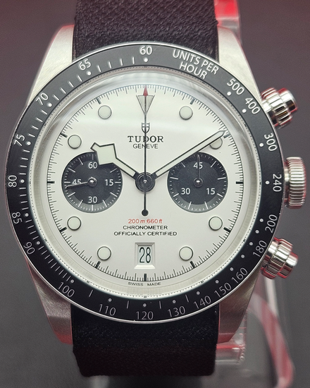 2025 Tudor Black Bay Chrono "Panda" 41MM White Dial Textile Strap (M79360N-0008)