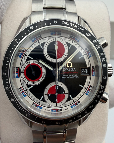 Omega Speedmaster Date 40MM Black "Casino" Dial Steel Bracelet (3210.52.00)