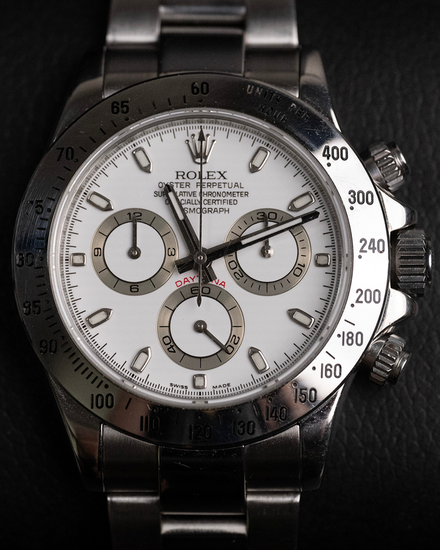 Rolex Cosmograph Daytona 40MM White Dial Oyster Bracelet (116520)