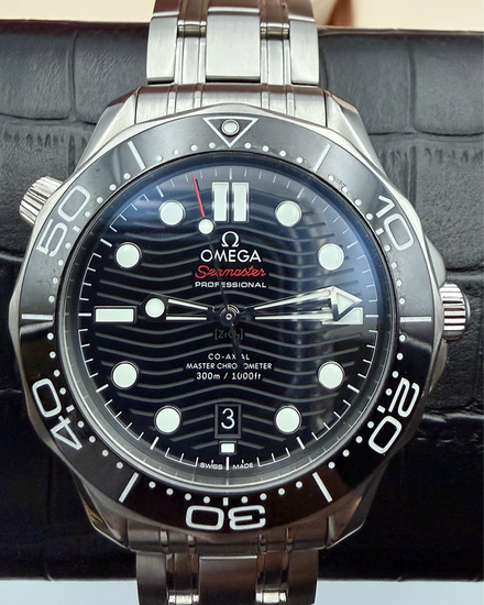 2021 Omega Seamaster Diver 300M 42MM Black Dial Steel Bracelet (210.30.42.20.01.001)