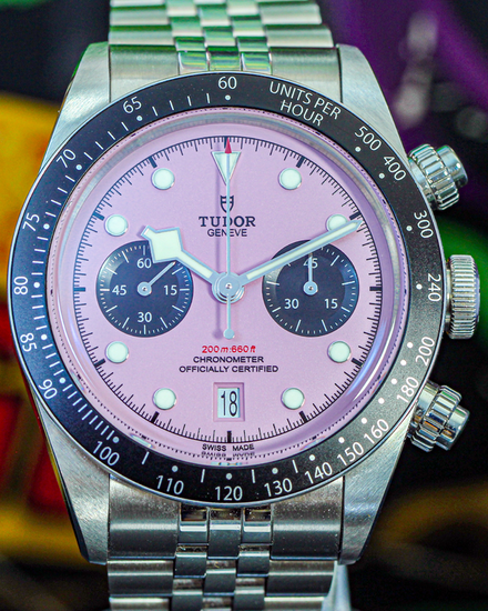 2025 Tudor Black Bay Chrono 41MM Pink Dial Steel Bracelet (79360N)