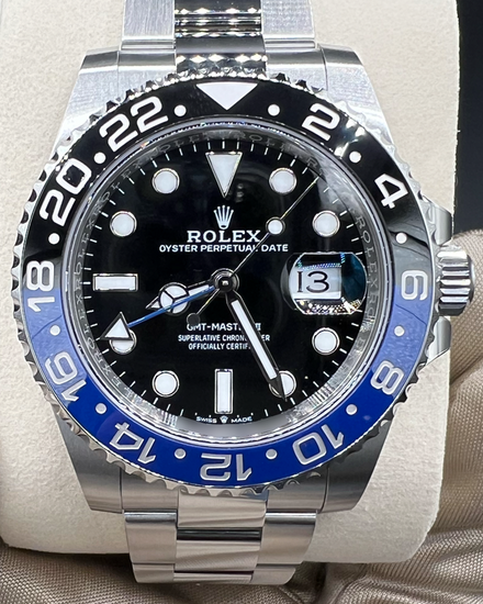 2025 Rolex GMT-Master II "Batman" 40MM Black Dial Oyster Bracelet (126710BLNR)