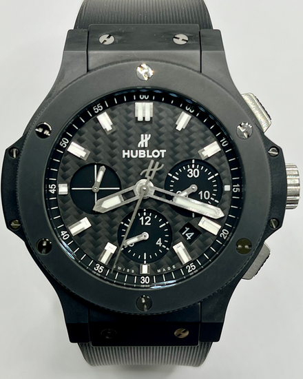 Hublot Big Bang "Black Magic" 44MM Carbon Fiber Dial Rubber Strap (301.CI.1770.RX)