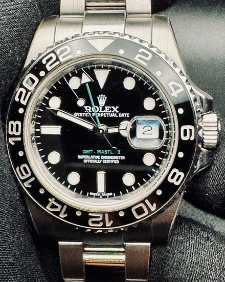 2013 Rolex GMT-Master II 40MM Black Dial Oyster Bracelet (116710LN)