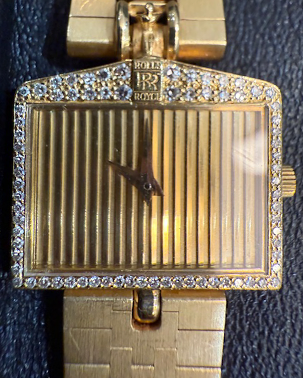 No Reserve - Corum Rolls Royce 22MM Gold Dial Yellow Gold Bracelet (47595H12)