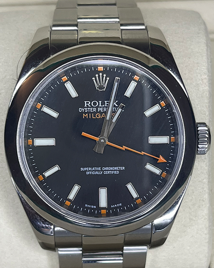 Rolex Milgauss 40MM Black Dial Oyster Bracelet (116400)
