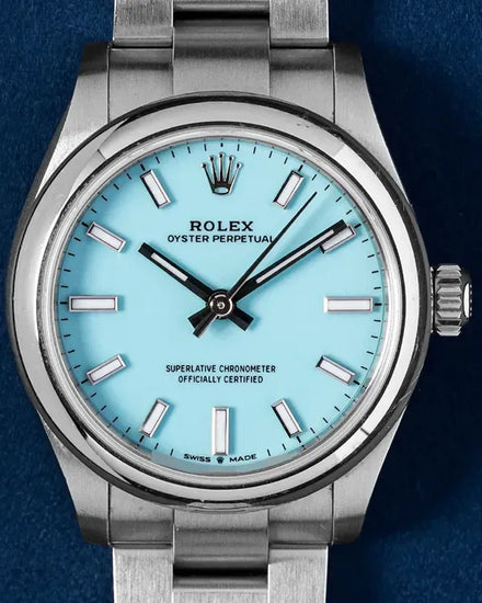 2024 Rolex Oyster Perpetual 31MM Blue "Tiffany" Dial Oyster Bracelet (277200)