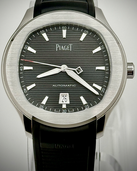 2024 Piaget Polo Date 42MM Black Dial Rubber Strap (G0A47014)