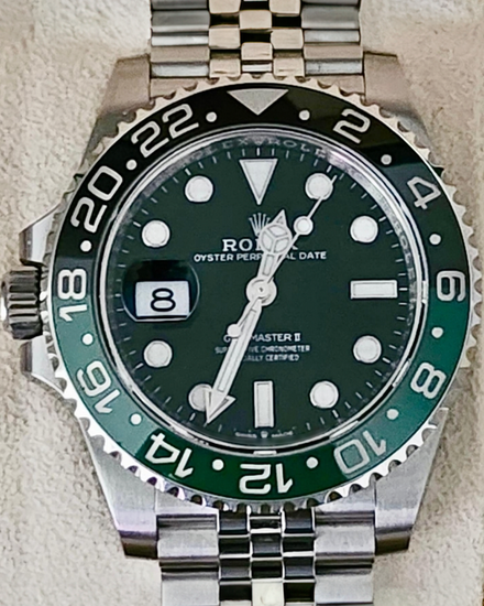 2024 Rolex GMT-Master II "Sprite" 40MM Black Dial Jubilee Bracelet (126720VTNR)