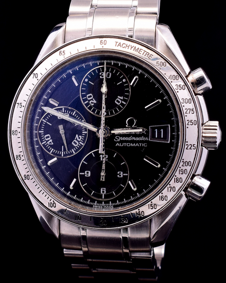 Omega Speedmaster Date 39MM Black Dial Steel Bracelet (3513.50.00)