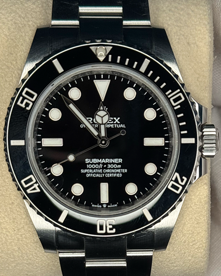 2020 Rolex Submariner No-Date 41MM Black Dial Oyster Bracelet (124060)
