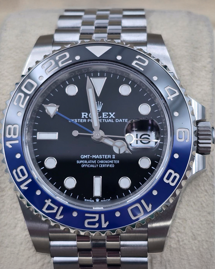 2021 Rolex GMT-Master II "Batgirl" 40MM Black Dial Jubilee Bracelet (126710BLNR)