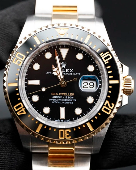2023 Rolex Sea-Dweller 43MM Black Dial Two-Tone Oyster Bracelet (126603)