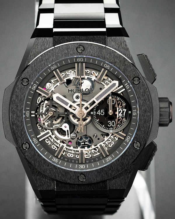 2021 Hublot Big Bang Unico "All Black" L.E. 42MM Skeleton Dial Ceramic Bracelet (451.CX.1140.CX)