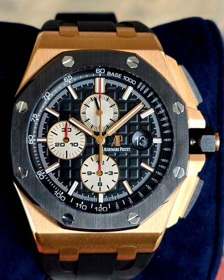 2014 Audemars Piguet Royal Oak Offshore Chronograph 44MM Black Dial Rubber Strap (26401RO.OO.A002CA.01)