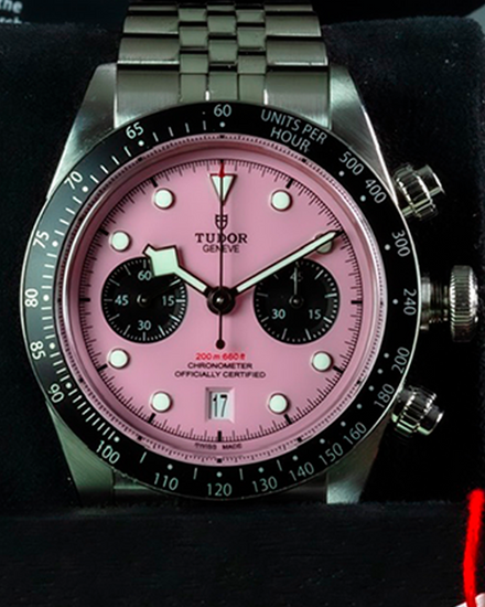 2024 Tudor Black Bay Chrono "Flamingo" 41MM Pink Dial Steel Bracelet (79360N)