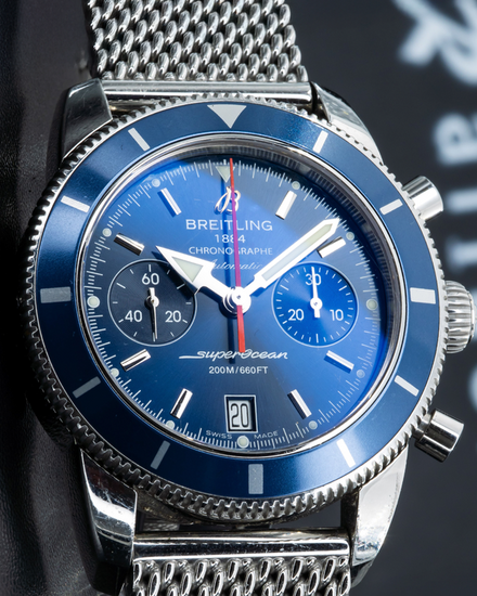 Breitling Superocean Heritage 44MM Blue Dial Steel Bracelet (A23370)